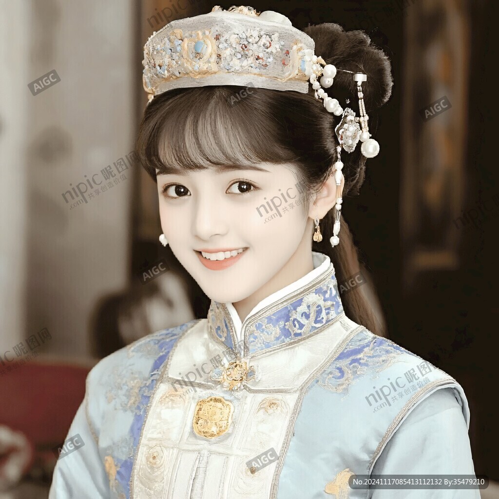 换装汉服女孩