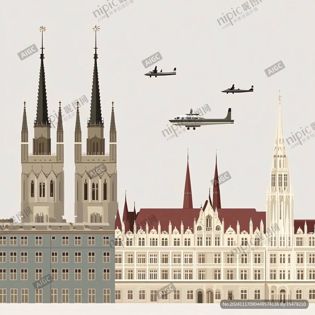 慕尼黑插画素材背景