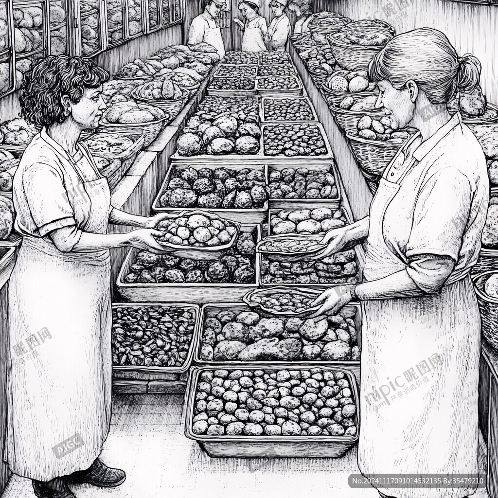卖枣插画