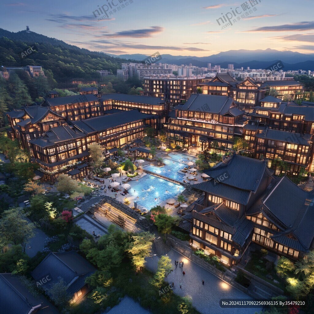 中式园林风格度假酒店