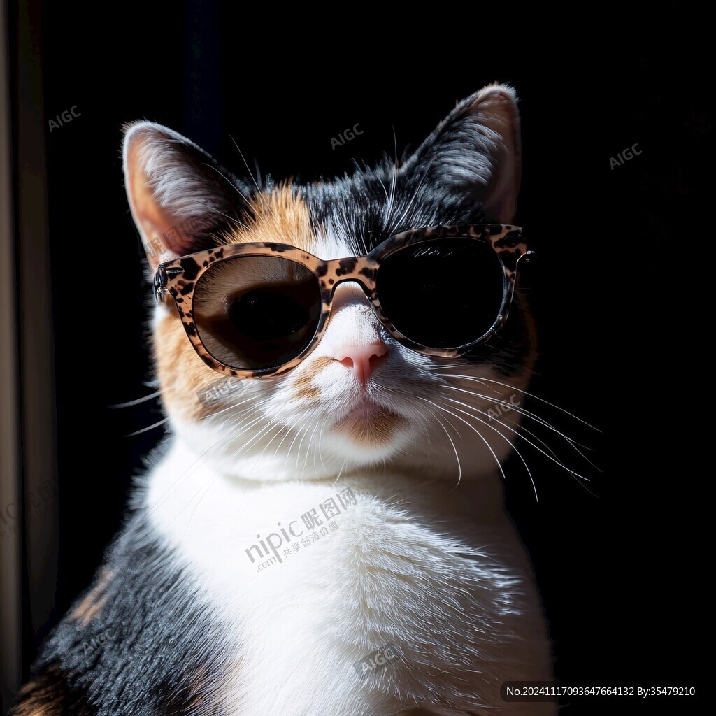 戴墨镜的猫