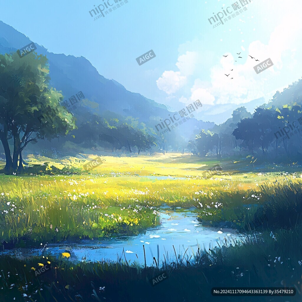 风景厚涂