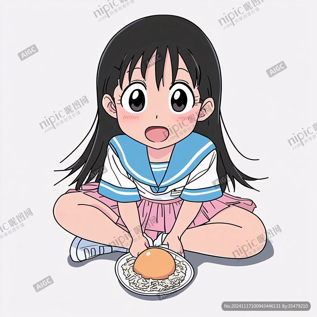 动漫吃东西