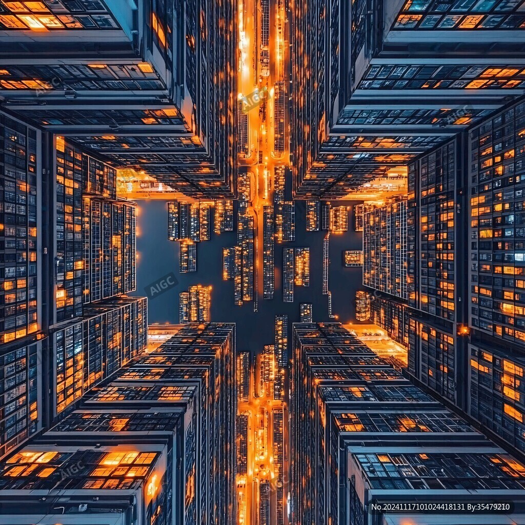 线条楼群