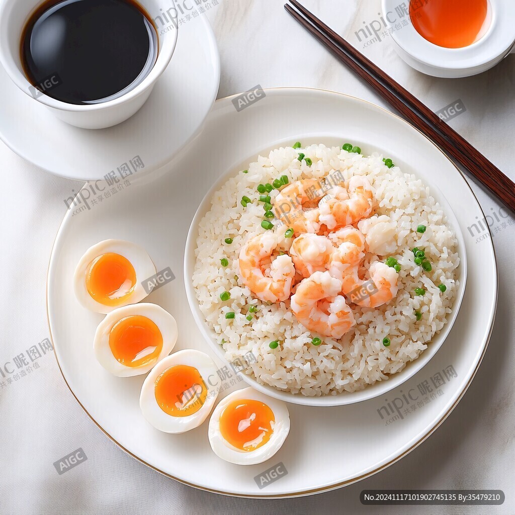 虾仁蛋白饭套餐
