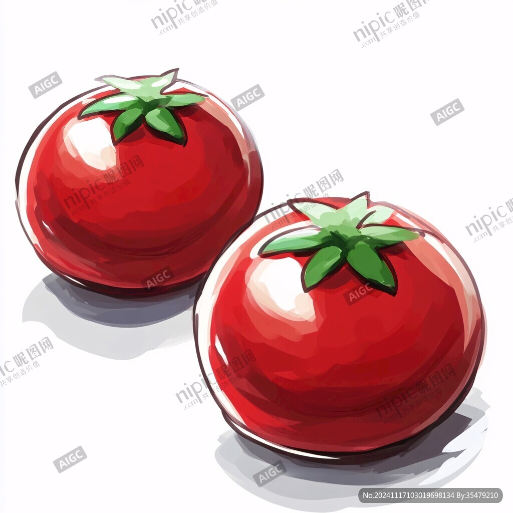 冰糖小番茄插画