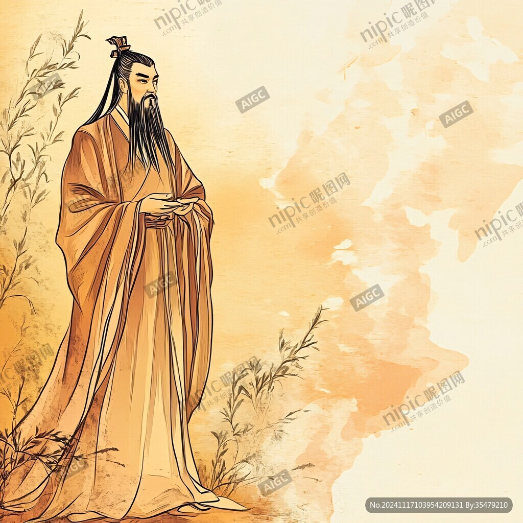 古典风格人物插画
