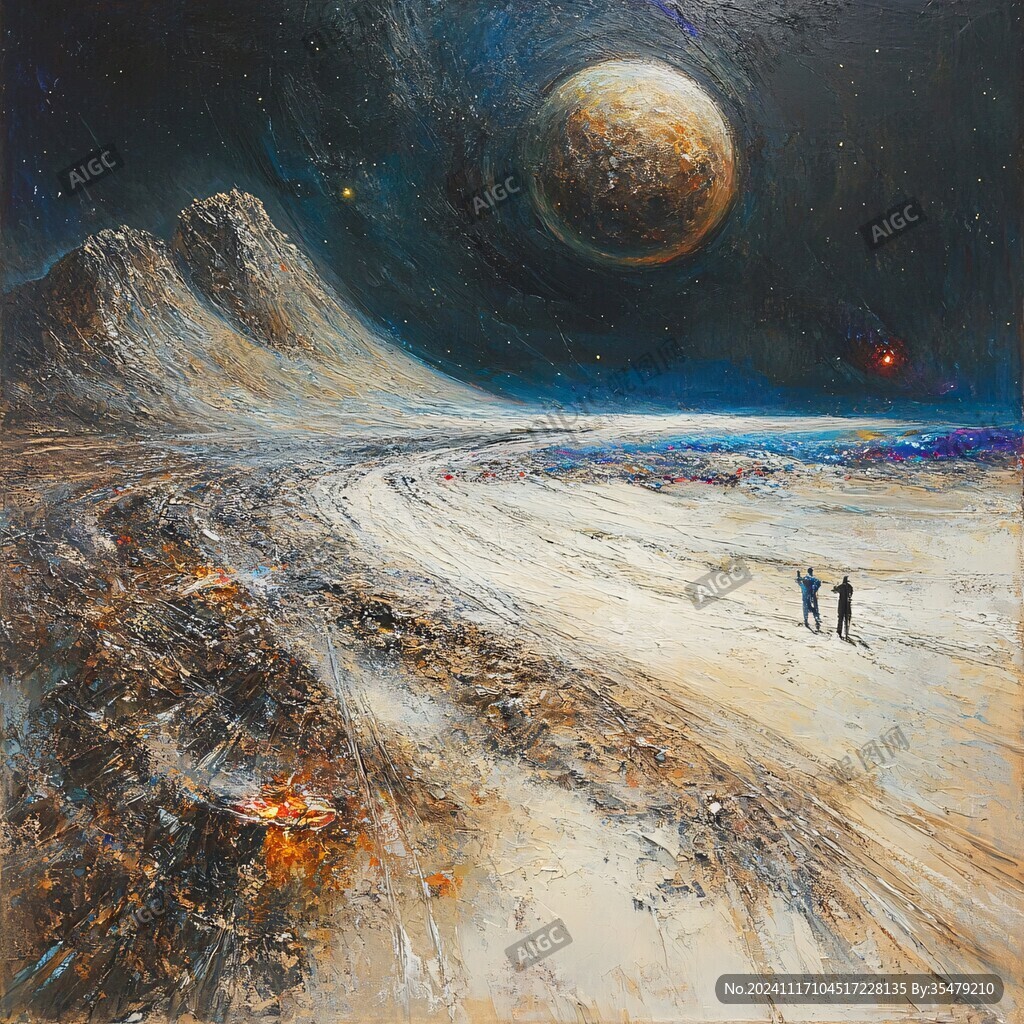 星空系列油画展