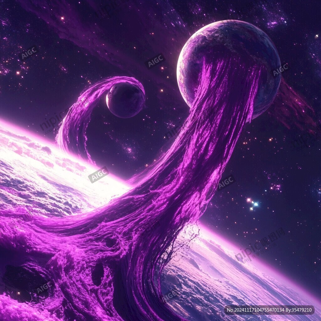 紫色的星球