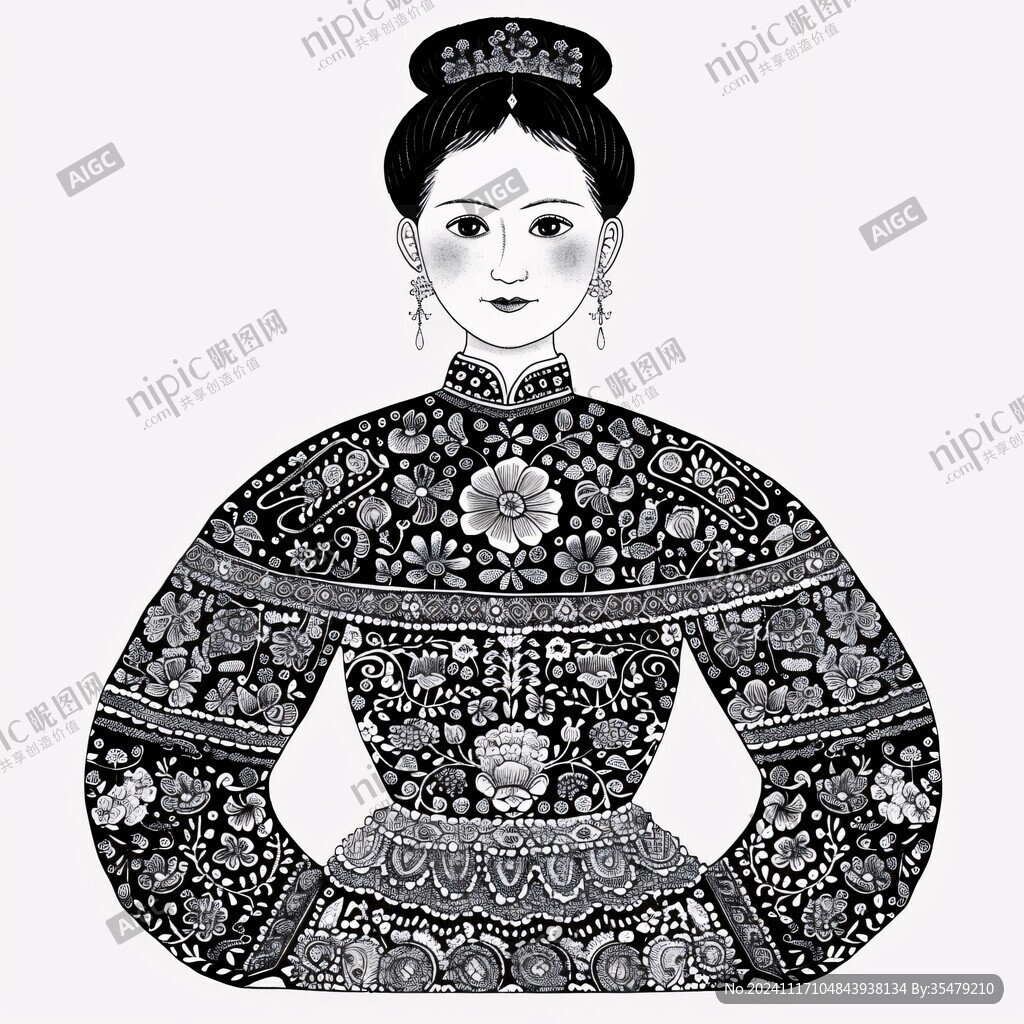 手绘贵妃