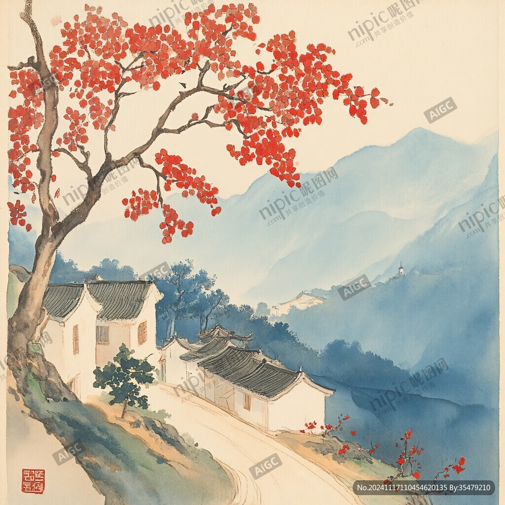 山里人家挂画