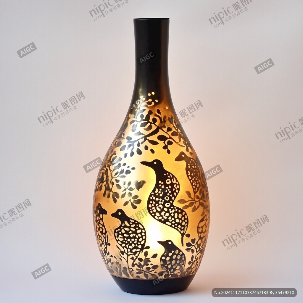 漆器花瓶