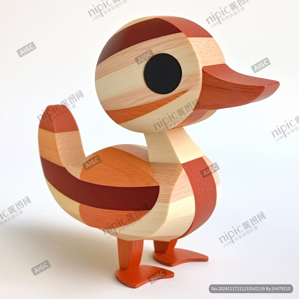 木制小鸭