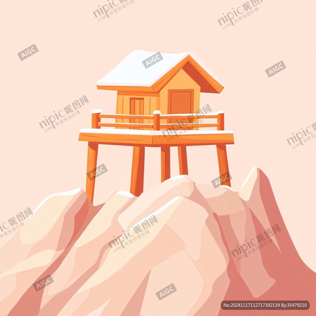 凉山建筑插画