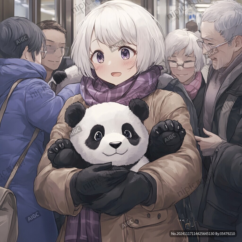 美女熊猫拟人