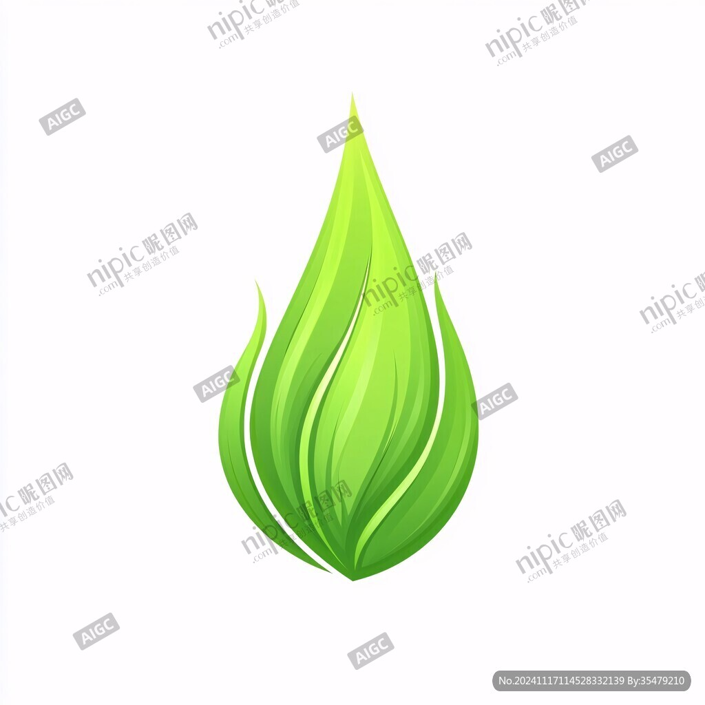 精油标志绿叶logo