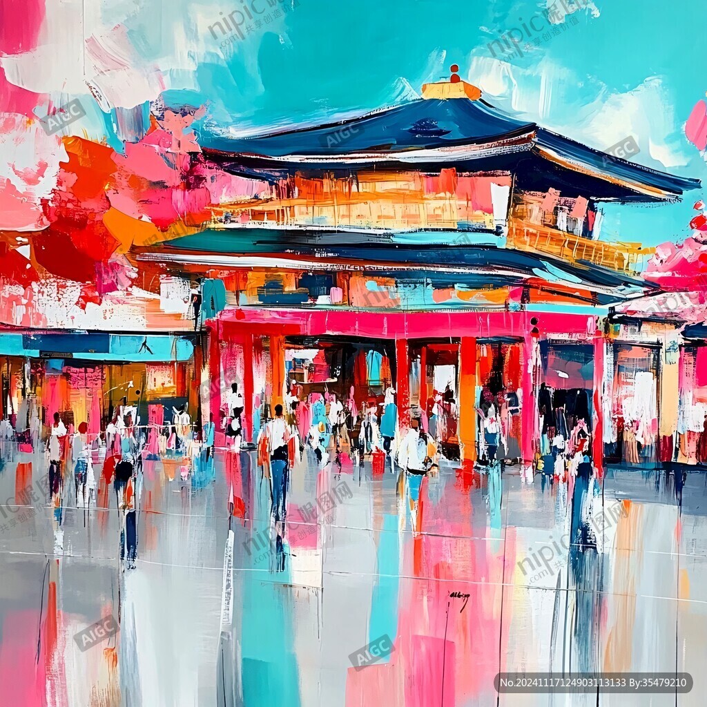 横店插画