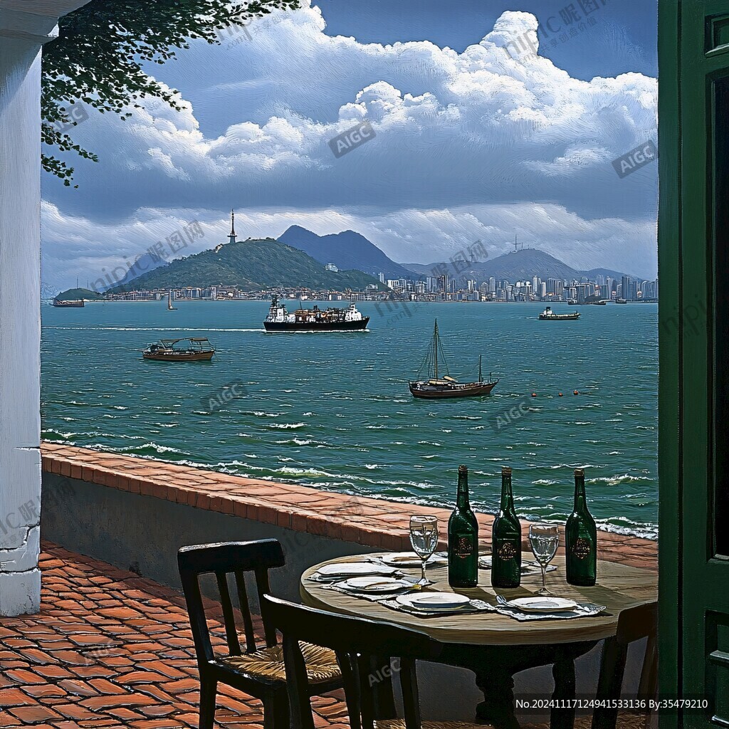 餐厅风景画
