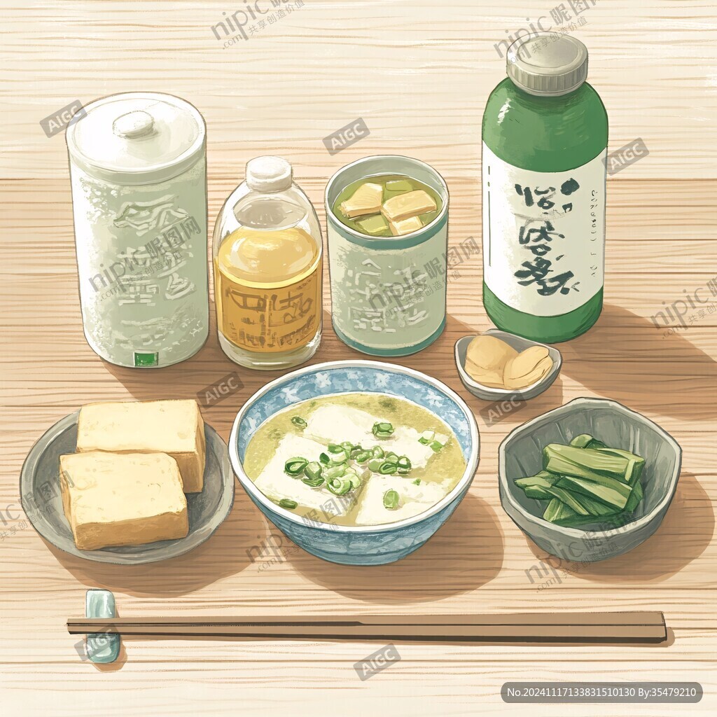 豆乳插画