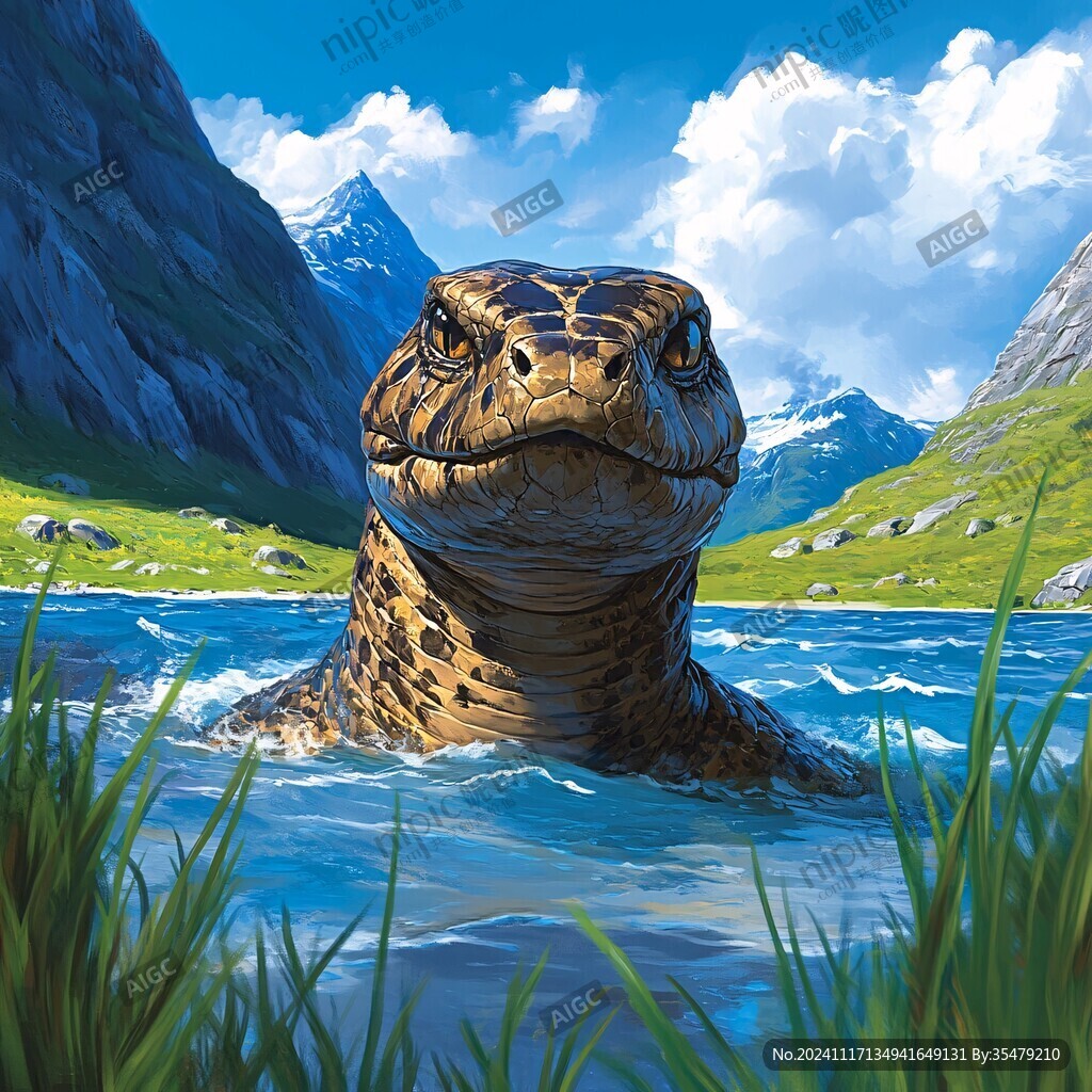 远古生物插画