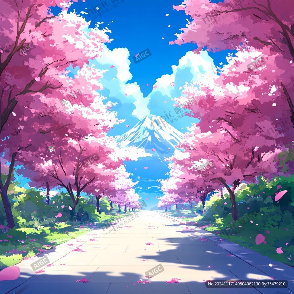 樱花树小路