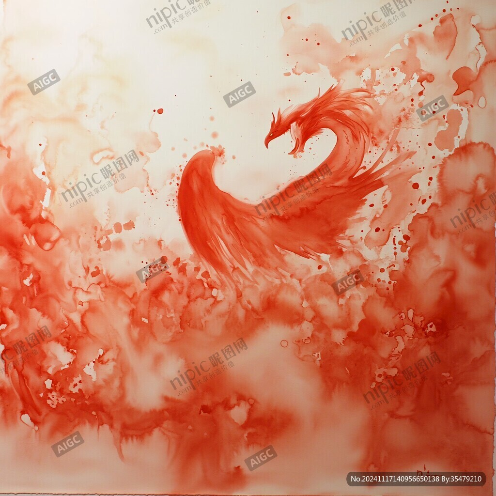 凤凰朱雀插画