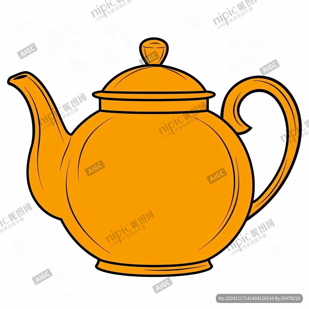 黄色的茶壶