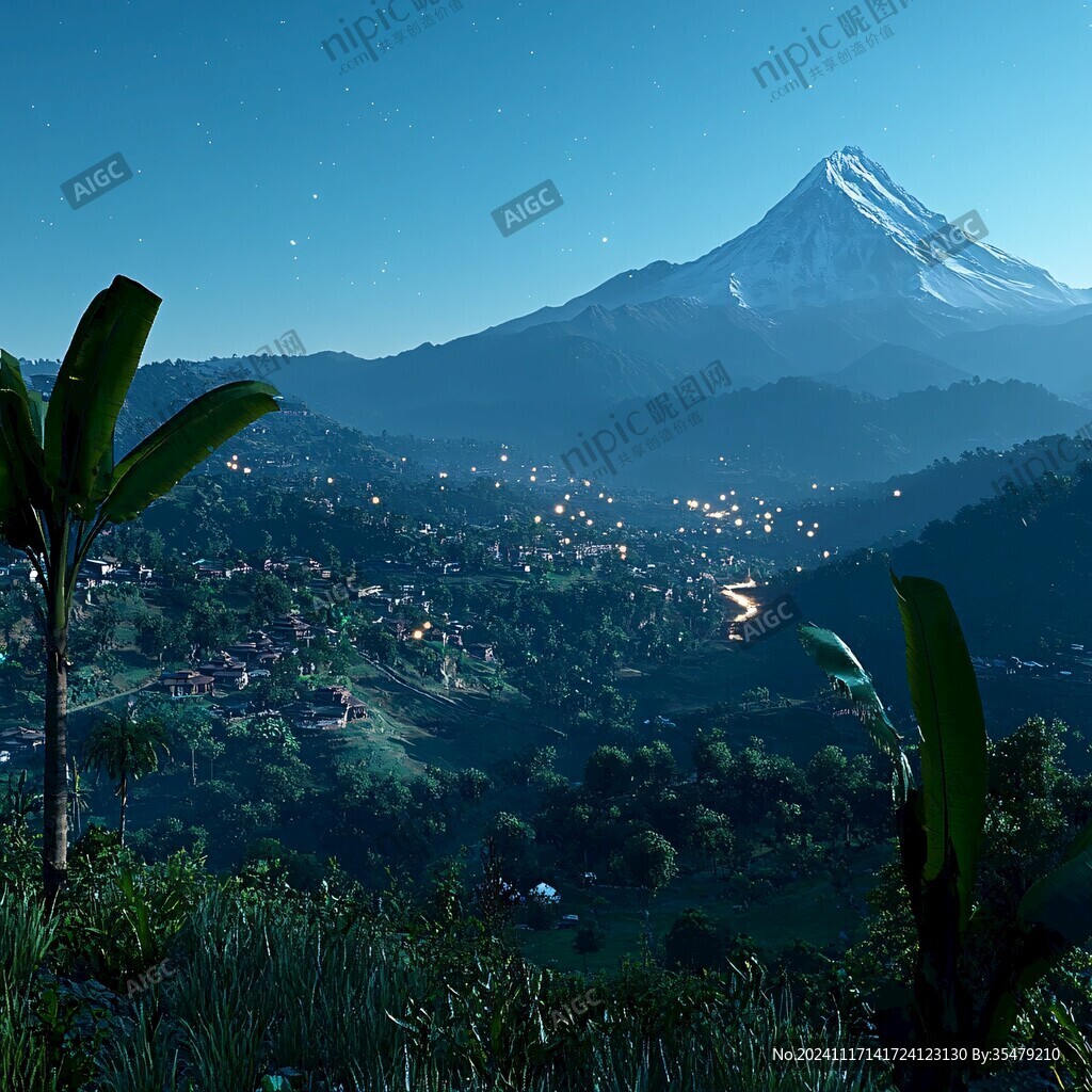富士山下的小镇