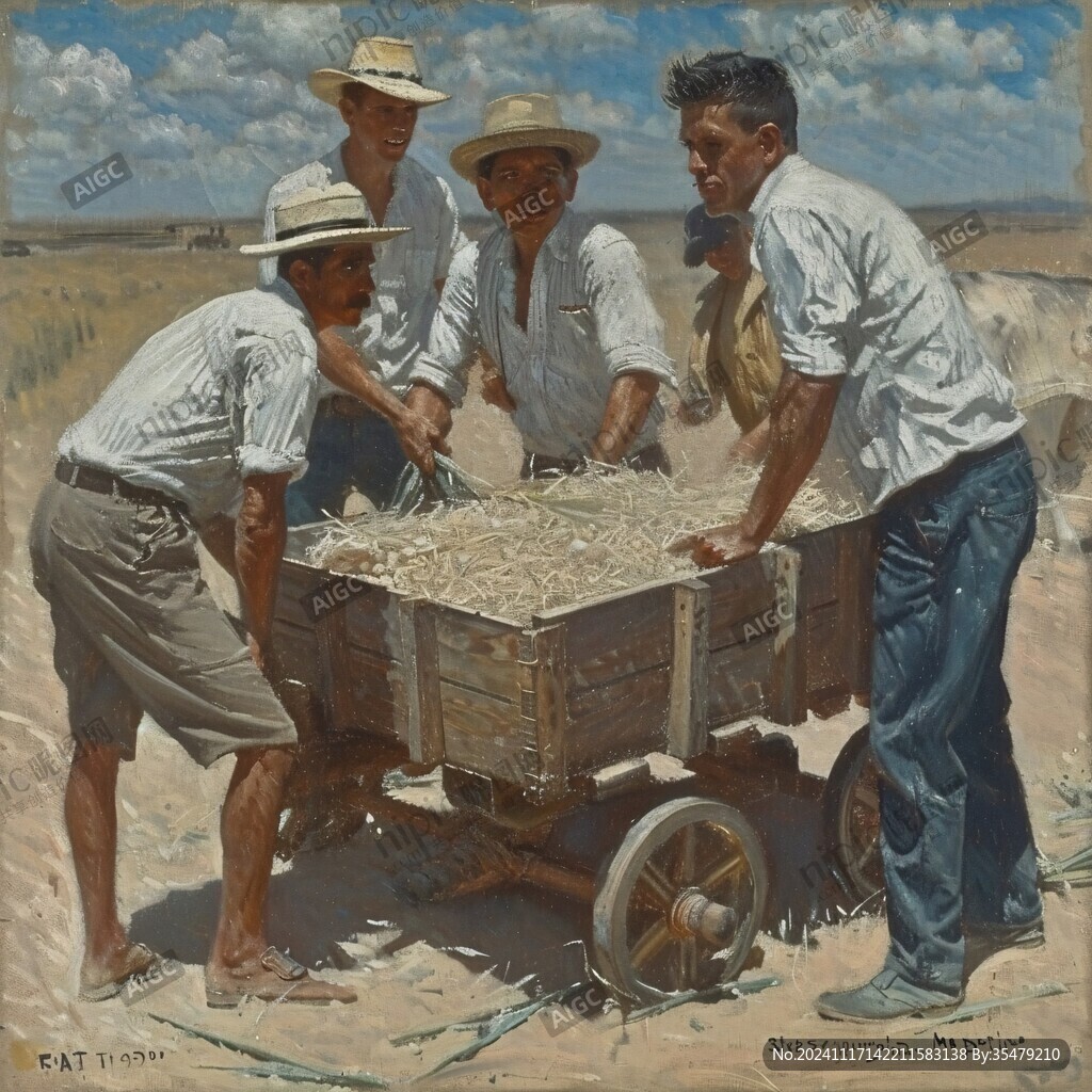 努力工作粮食系列作品