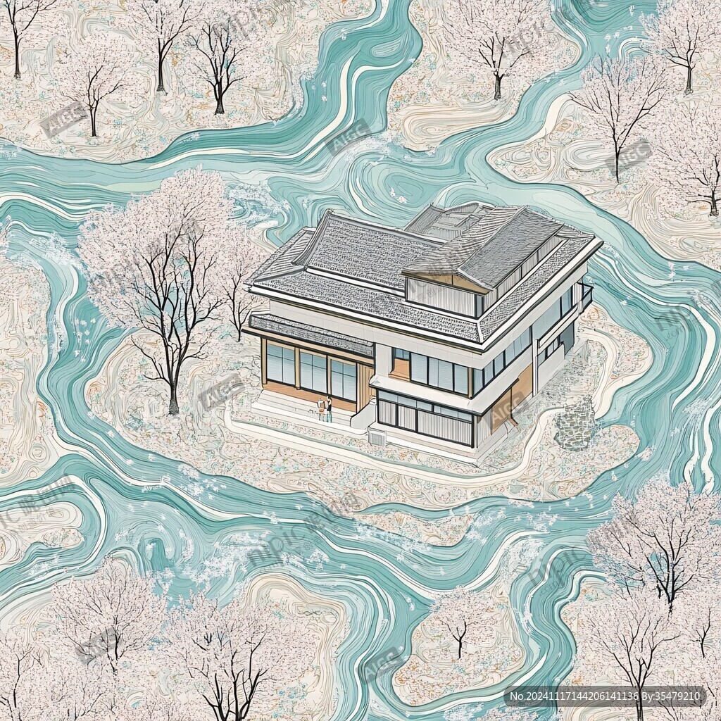 东渡苑插画