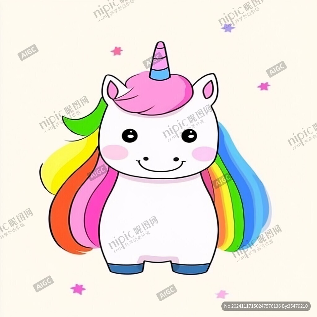 彩虹小白马