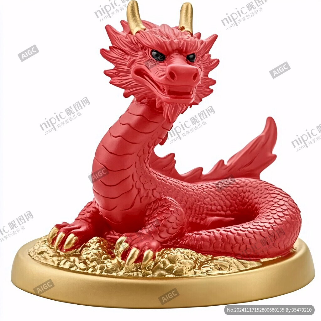 龙年美陈装饰摆件