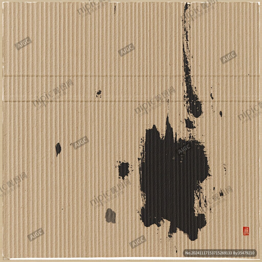 毛笔笔刷宣纸渲染