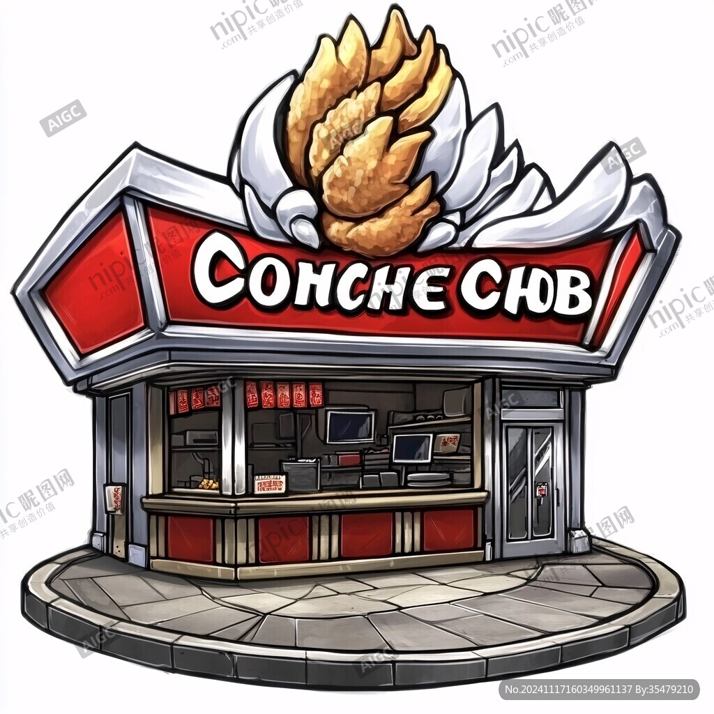 炸货店卡通形象