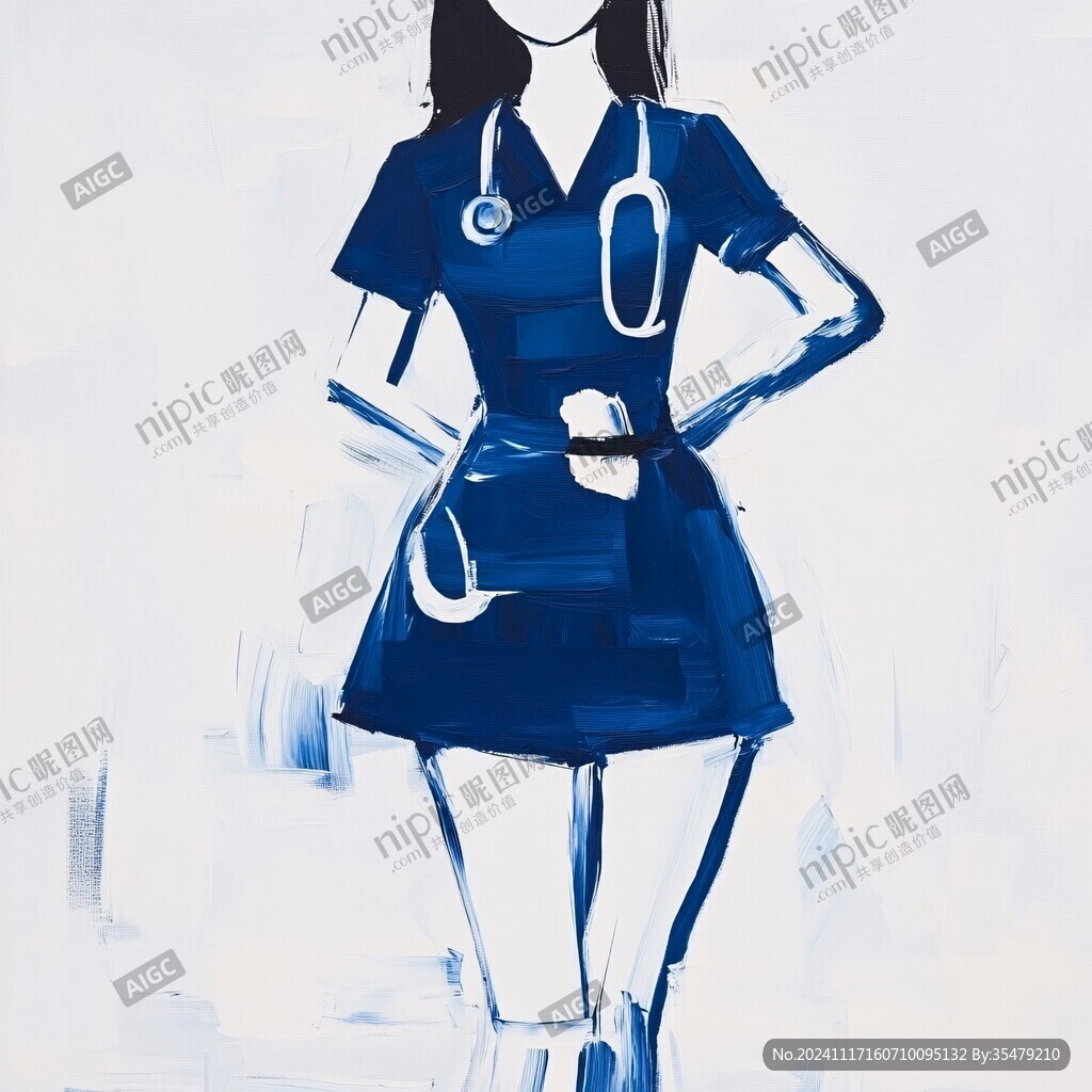 插画女护士