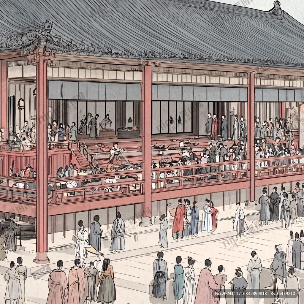 科举考试殿试场景