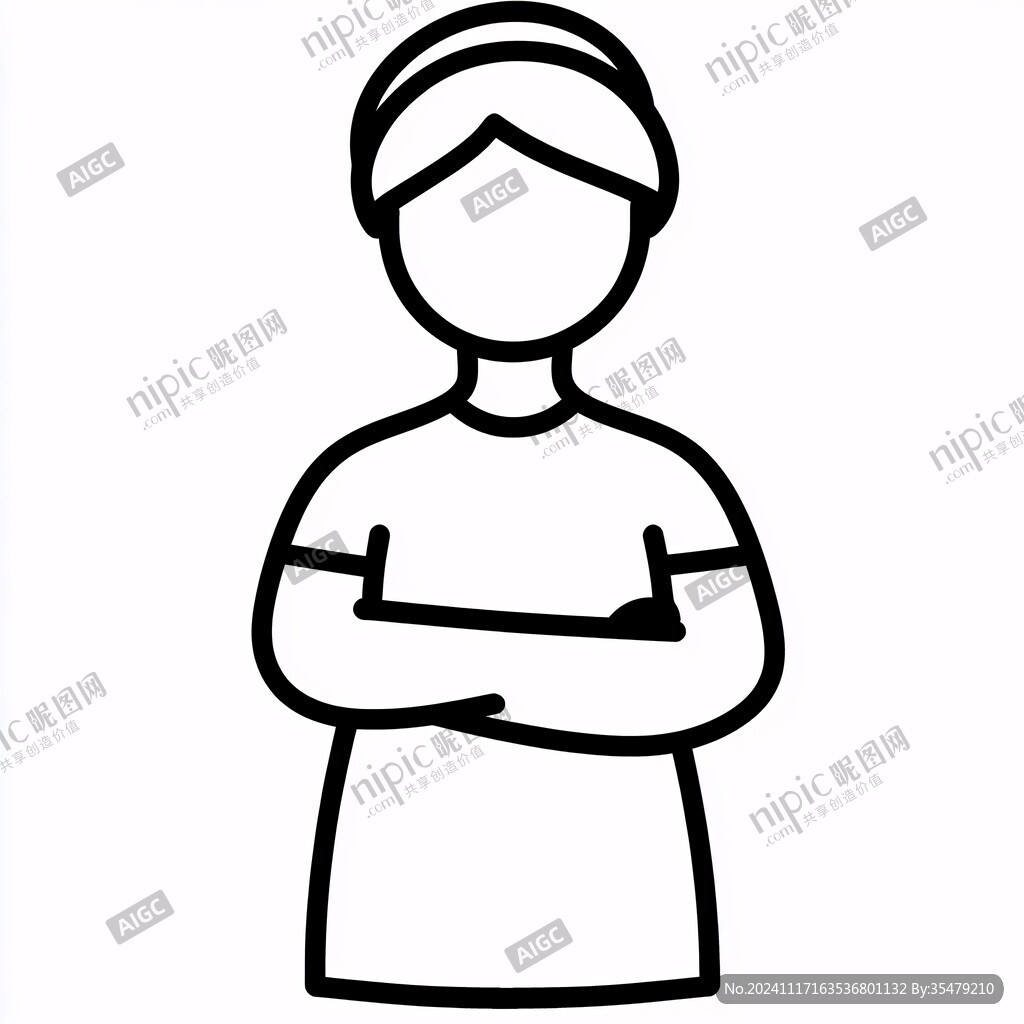 护士简笔画