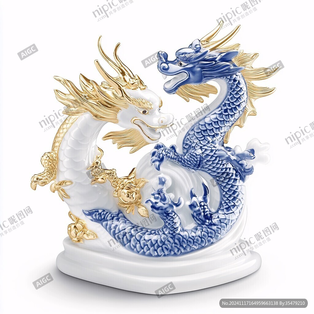 龙年美陈装饰摆件