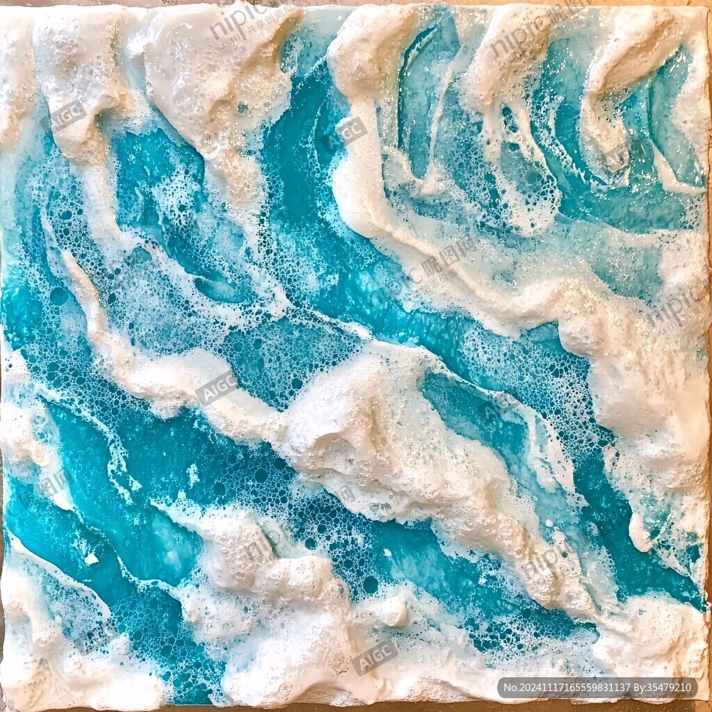肌理彩色流体背景墙