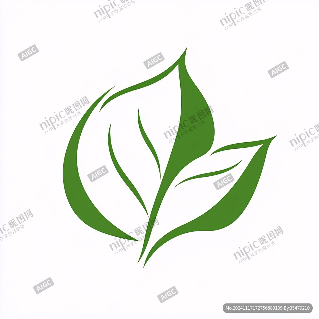 绿叶标志绿茶logo
