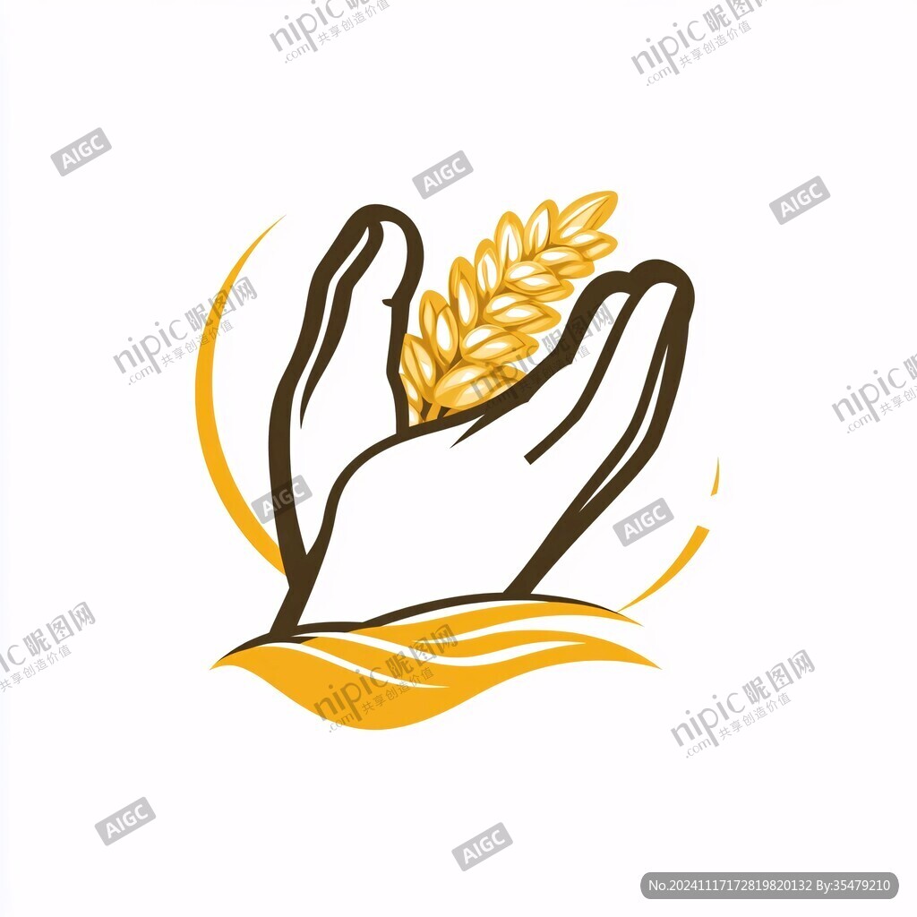 麦穗小人标志