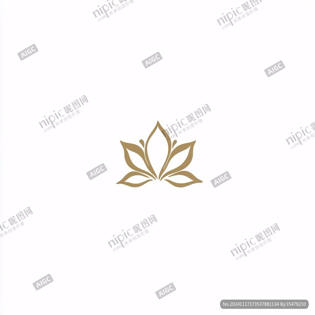 简约莲花logo
