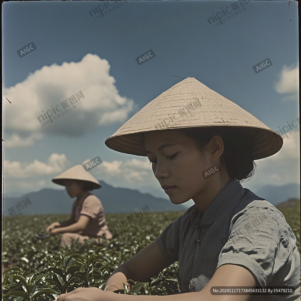 采茶女群像