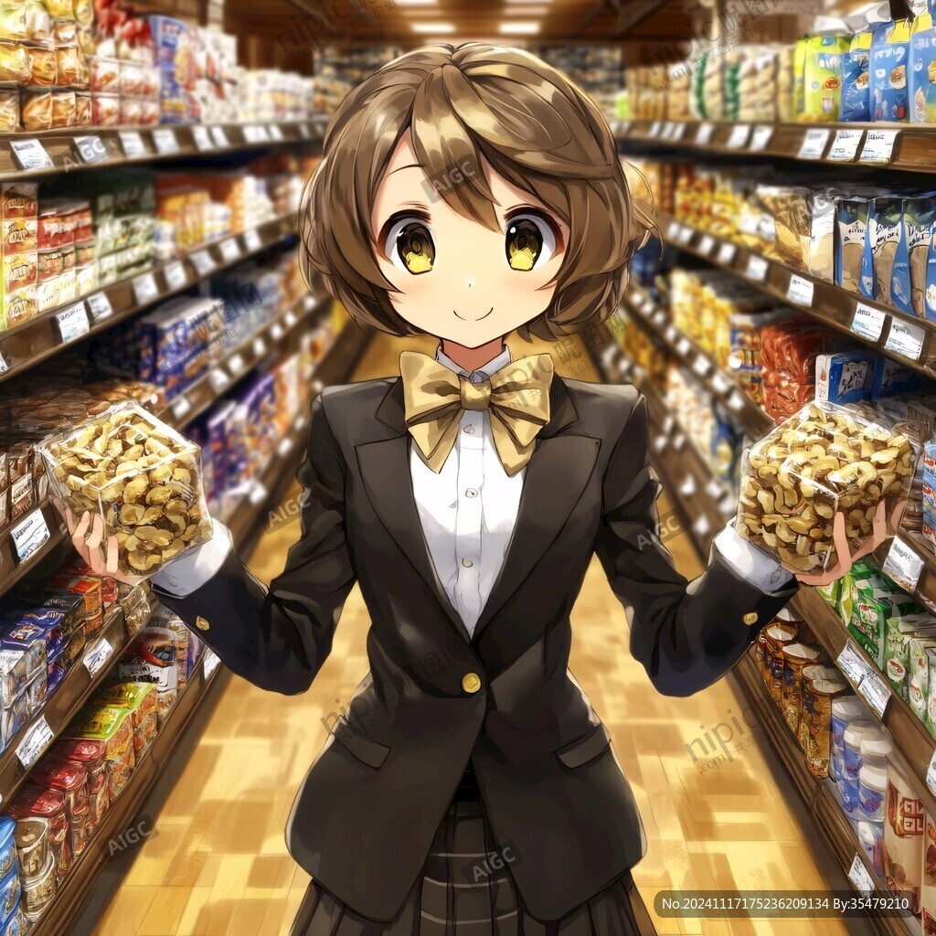 零食店女孩