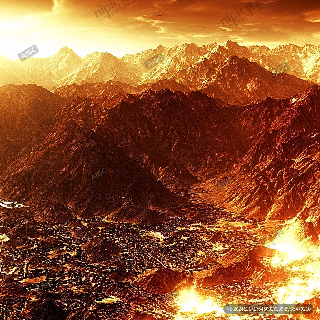 西部地区金色大气背景