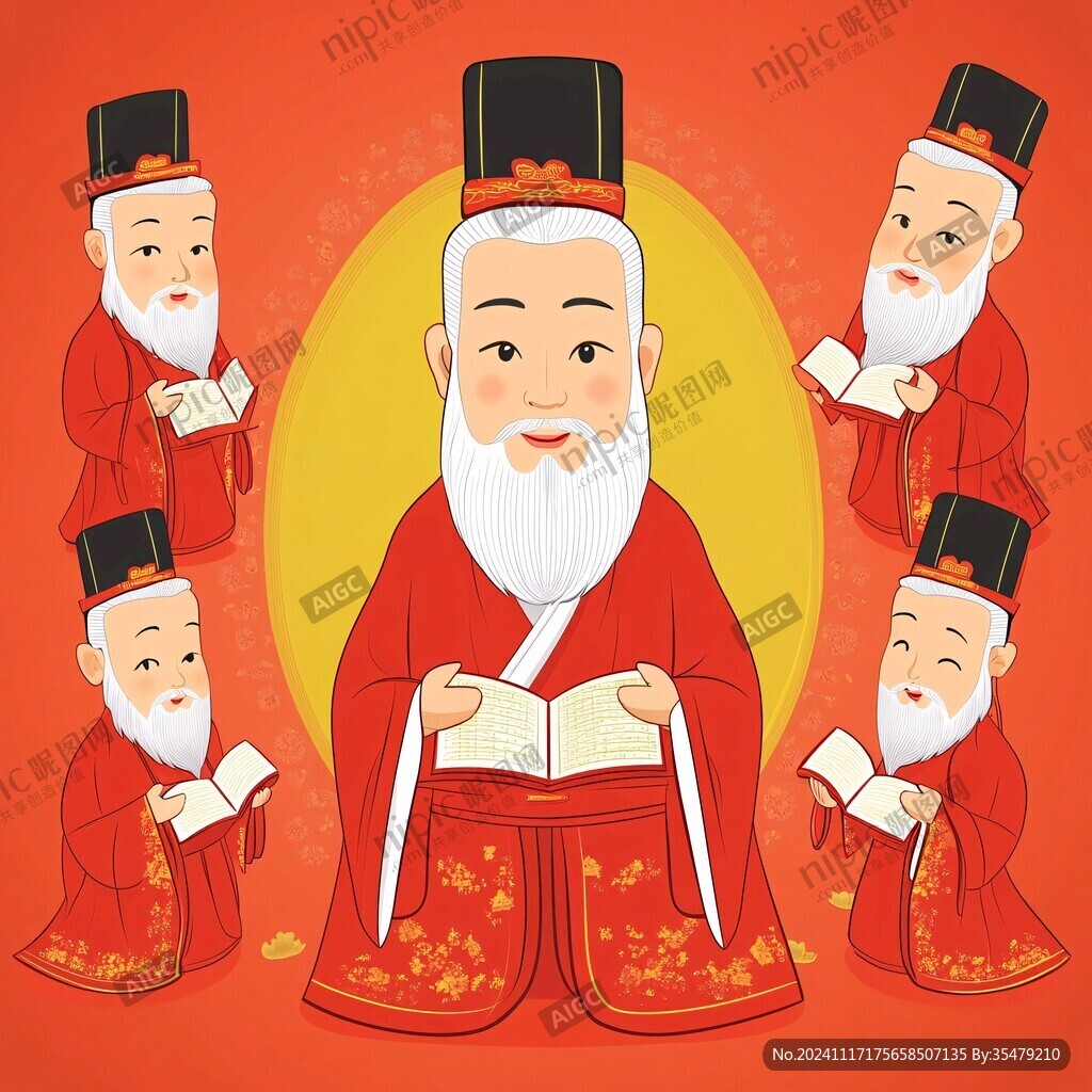 福禄寿插画禄神