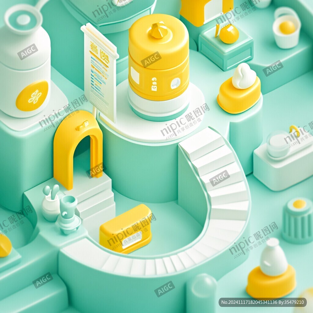3d立体插画风格