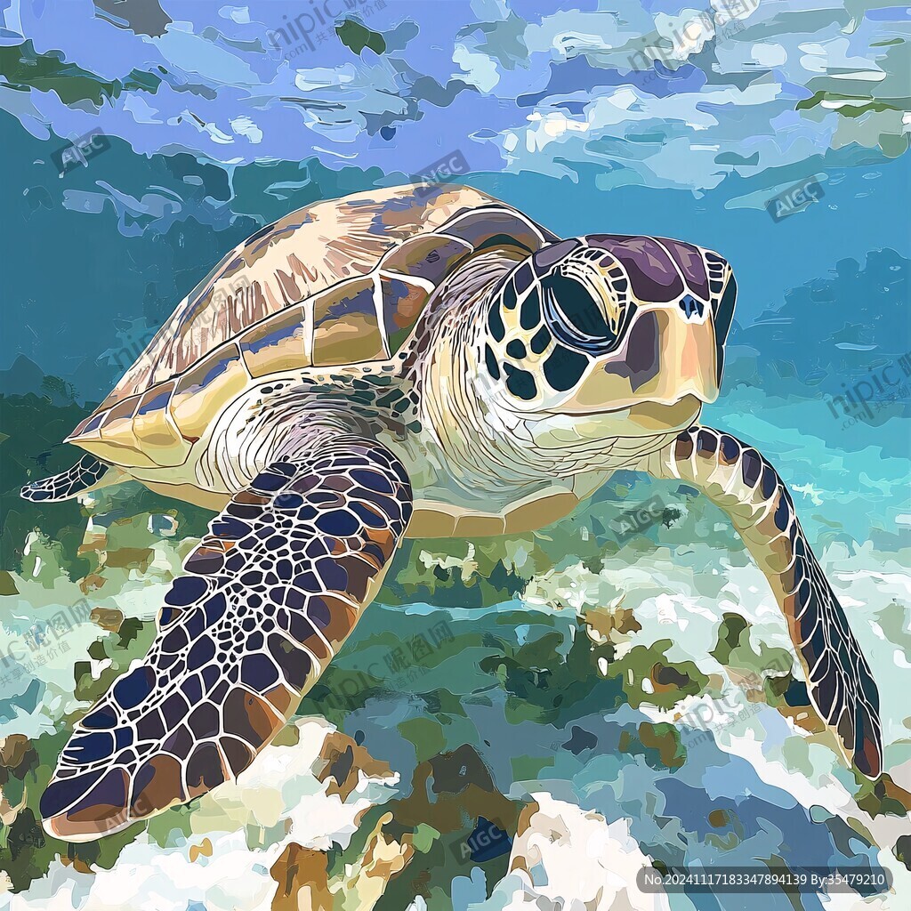 海龟原创插画