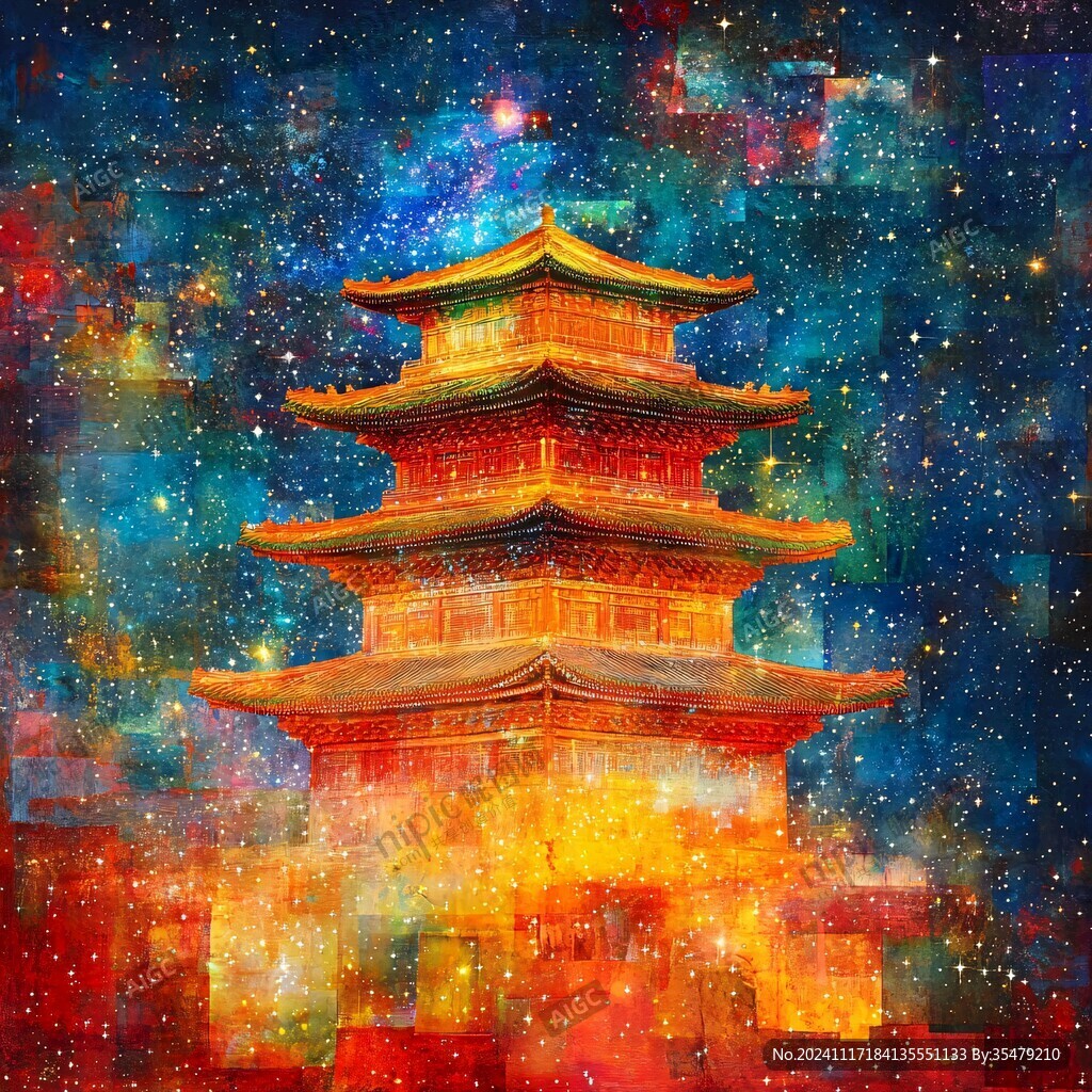 崇安阁插画