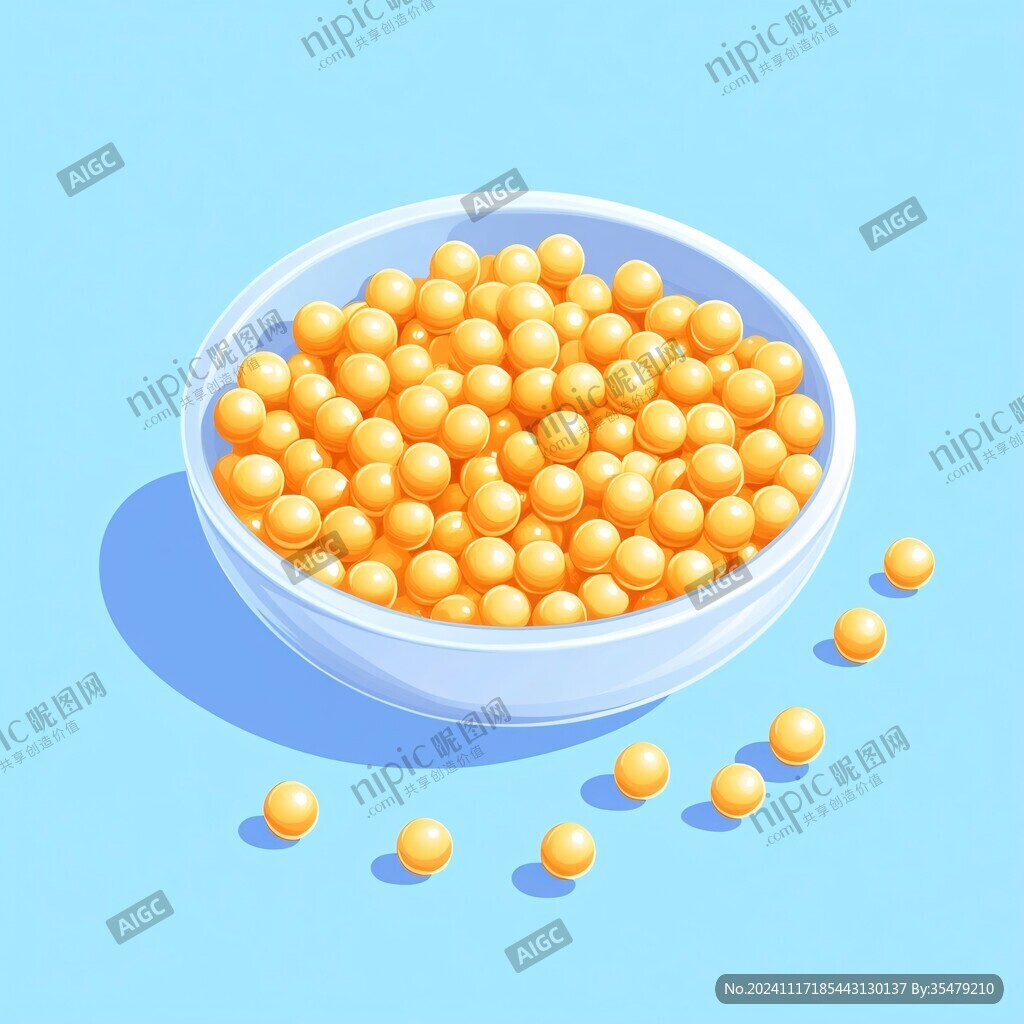 黄豆插画